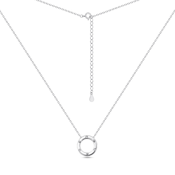 Серебряное колье с фианитами (арт. 7507/2596) – изображение 2