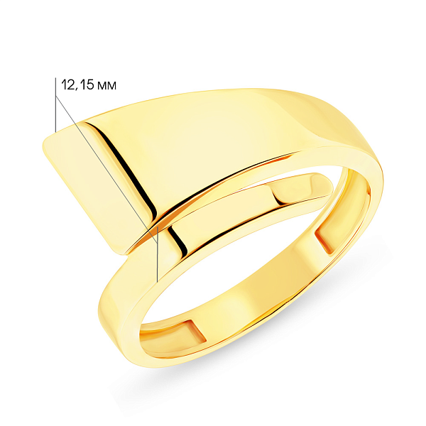 Кольцо из желтого золота (арт. 155021ж) – изображение 4