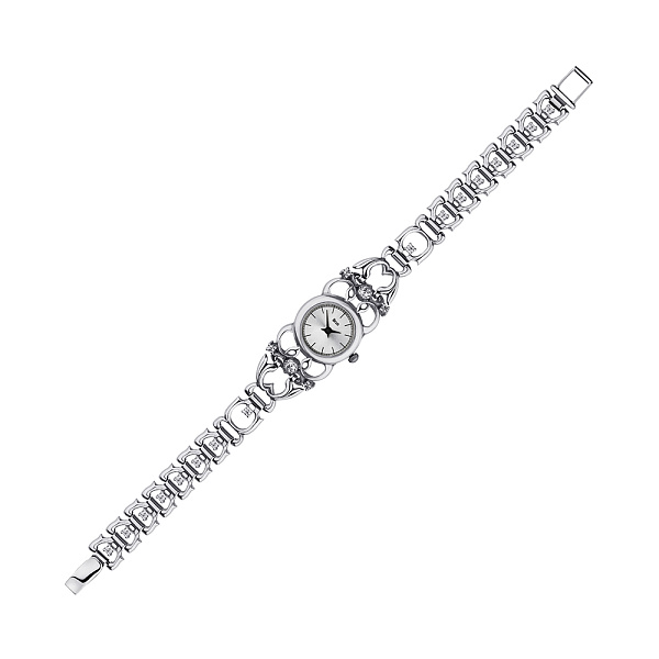 Серебряные женские часы с фианитами (арт. 7926/7110021/2) – изображение 1