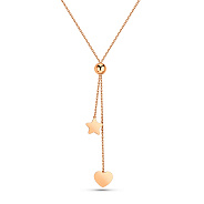 Колье из красного золота с регулируемым размером (арт. 352567)