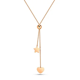 Кольє з червоного золота з регульованим розміром (арт. 352567)