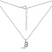 Серебряное колье Буква В с фианитами (арт. 7507/2155) – изображение 3