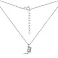 Серебряное колье Буква В с фианитами (арт. 7507/2155) – изображение 3