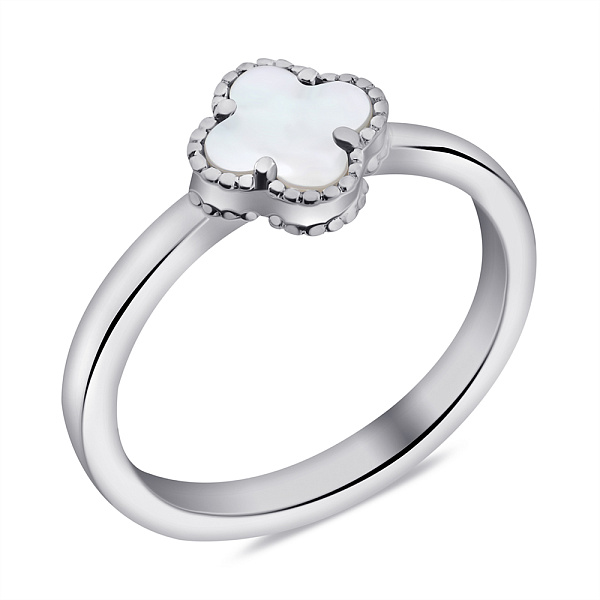 Срібна каблучка з перламутром (арт. 7501/5280/8п) – зображення 1