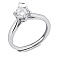 Серебряное кольцо с одним фианитом (арт. 7501/8088) – изображение 2