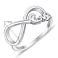 Серебряное кольцо «Бесконечность Love» (арт. 7501/4733) – изображение 2
