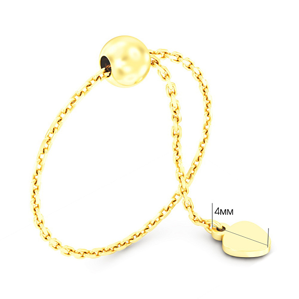 Кольцо FLY из желтого золота (арт. 1401059ж) – изображение 2