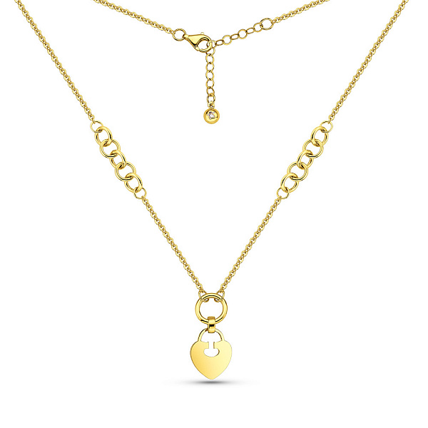 Золотое колье Сердечко (арт. 352435ж) – изображение 2