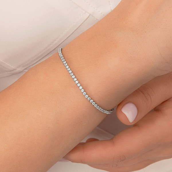 Браслет з білого золота Francelli з фіанітами (арт. 3261148б) – зображення 2