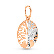 Фото Подвес из красного золота Дерево жизни (арт. 424609р)
