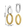 Серьги из желтого и белого золота Francelli (арт. е1091884бж) – изображение 6