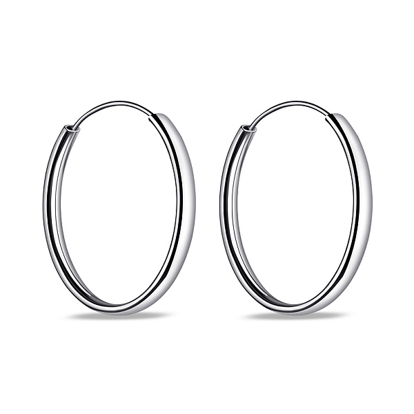 Срібні сережки без каменів (арт. 7502/3021/30) – зображення 1