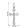Серебряный крестик с распятием (арт. 7504/2-8014.0.2) – изображение 2