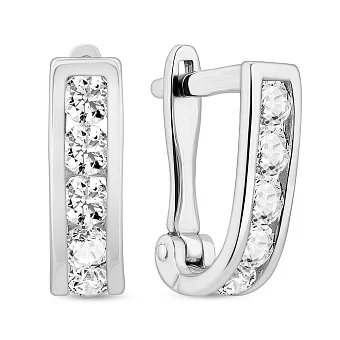 Дитячі золоті сережки з фіанітами (арт. 110144б)