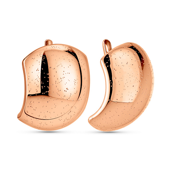Серьги из красного золота без камней (арт. 470687) – изображение 1