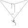 Серебряное колье Птица с подвеской (арт. 7507/КЛ2/3000Ш-48) – изображение 3