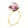 Кольцо из желтого золота с розовым кварцем (арт. 140671Пжр) – изображение 2