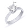 Кольцо из серебра с фианитом (арт. 7501/3115) – изображение 2