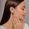Серьги из красного золота без камней (арт. 1092096м) – изображение 3