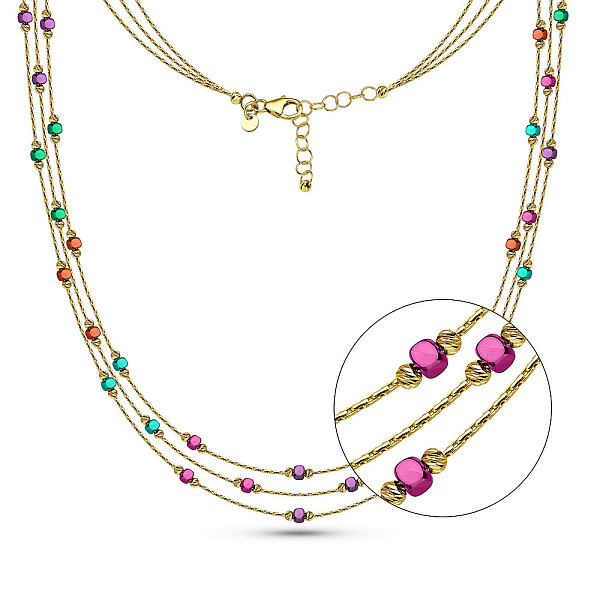 Кольє Francelli з жовтого золота (арт. 352464жцв) – зображення 1