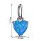 Серебряная подвеска Сердце с опалом (арт. 7503/ПК2ОПГ/1164) – изображение 2