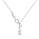 Серебряное колье Love с фианитами (арт. 7507/2235) – изображение 1