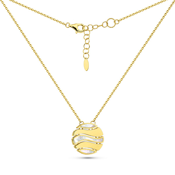 Золоте кольє з перламутром Francelli (арт. 352717жп) – зображення 2