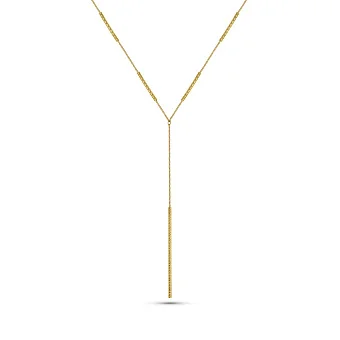 Кольє-краватка Francelli з жовтого золота (арт. 360319/1ж)