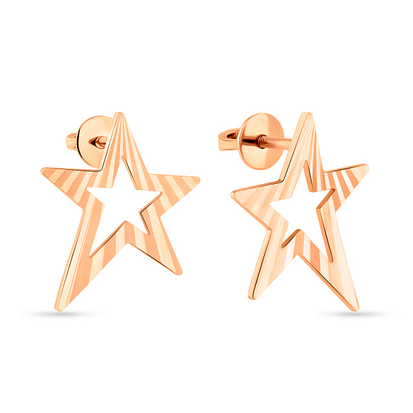 Золотые пусеты (арт. 111268а) – изображение 1