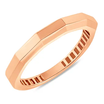 Золота каблучка без каміння (арт. 155808)