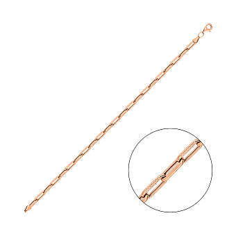 Браслет из красного золота плетение Якорное (арт. 3261176)