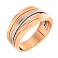Кольцо Синергия из красного золота (арт. 140664) – изображение 1