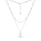 Серебряное колье с жемчугом (арт. 7507/2306жб) – изображение 2