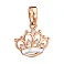 Кулон Корона из красного золота с фианитами (арт. 440615) – изображение 1