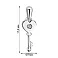 Кулон из белого золота с бриллиантом (арт. П011150б) – изображение 2