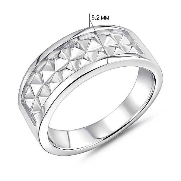 Широкое серебряное кольцо (арт. 7501/8513) – изображение 2