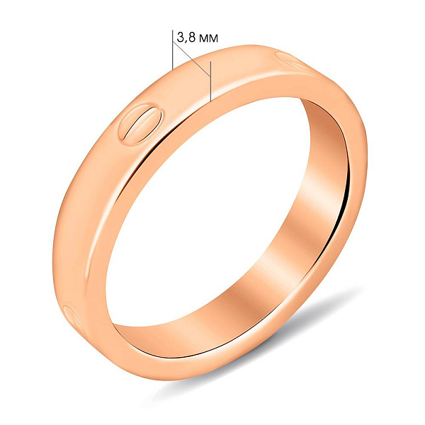 Золотое кольцо без камней (арт. 152930/1) – изображение 3