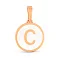 Золотой кулон Буква С с эмалью (арт. 440992еп) – изображение 1