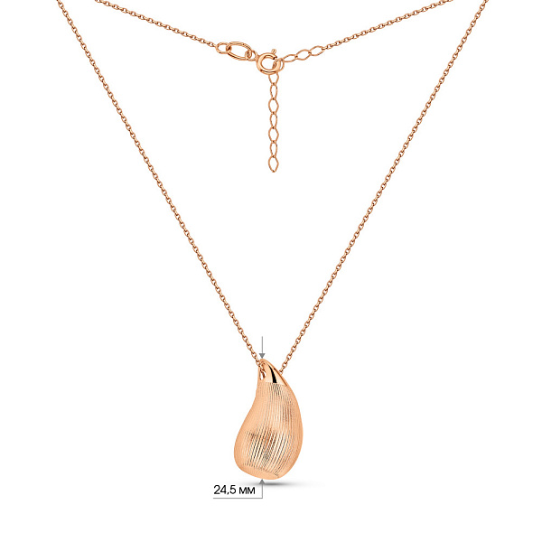 Золотое колье Капля (арт. 352756а) – изображение 6