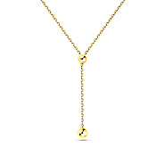 Колье Fly из желтого золота с шариками (арт. 352373/1ж)