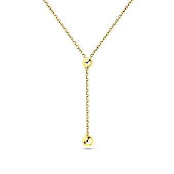 Кольє Fly з жовтого золота з кульками (арт. 352373/1ж)