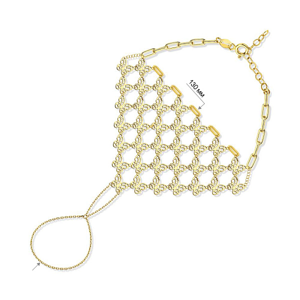 Слейв-браслет Francelli з жовтого золота (арт. 3261051ж) – зображення 6