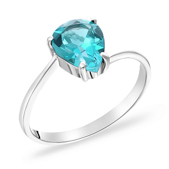 Фото Золота каблучка з топазом (арт. 140467Пбтг)