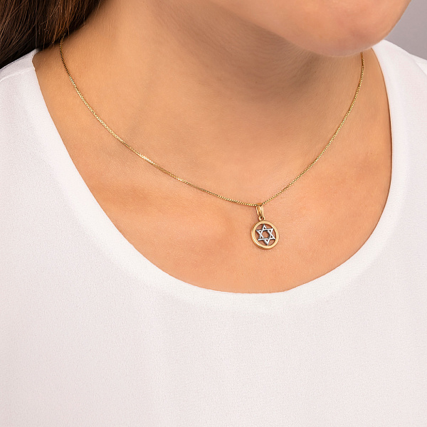 Кулон Зірка Давида з золота (арт. 440655ж) – зображення 3