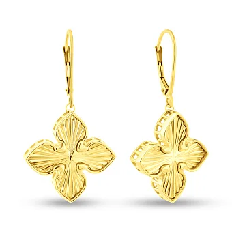 Сережки з жовтого золота (арт. 1091586/20ж)