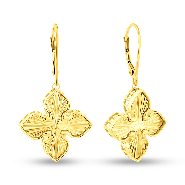 Сережки з жовтого золота (арт. 1091586/20ж) – зображення 1