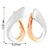 Золоті сережки в комбінованому кольорі металу (арт. 110682кб) – зображення 5
