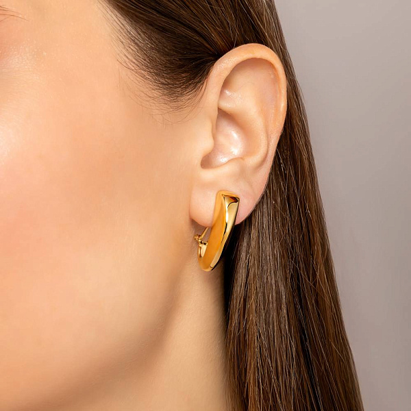 Золотые серьги Francelli (арт. е1091758ж) – изображение 2