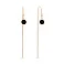 Золотые сережки-протяжки Лýна (арт. 1101062еч) – изображение 1