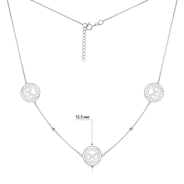 Колье из белого золота Олимпия (арт. 352825б) – изображение 6
